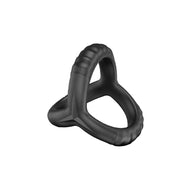 Erojoy Ring, black silicone cock and ball ring