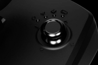 Close-up of the Erojoy X3 control joystick and mode buttons